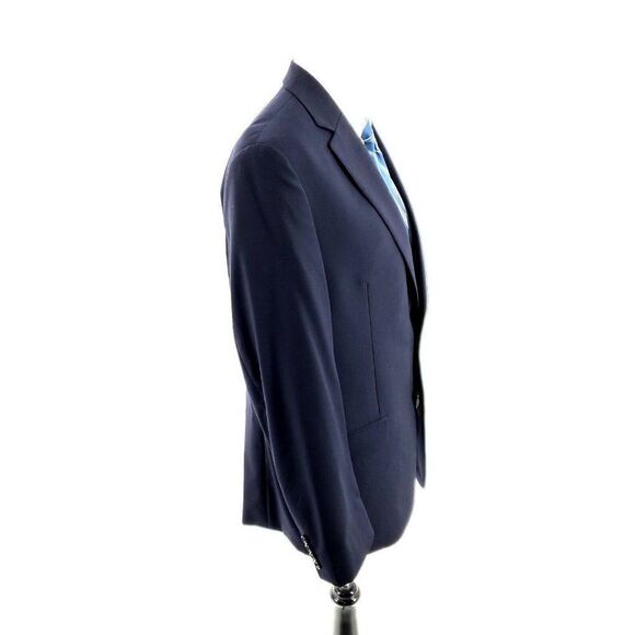 Lauren Ralph Lauren Wool Natural Stretch 2 Button Blazer 40R Blue - Picture 6 of 10